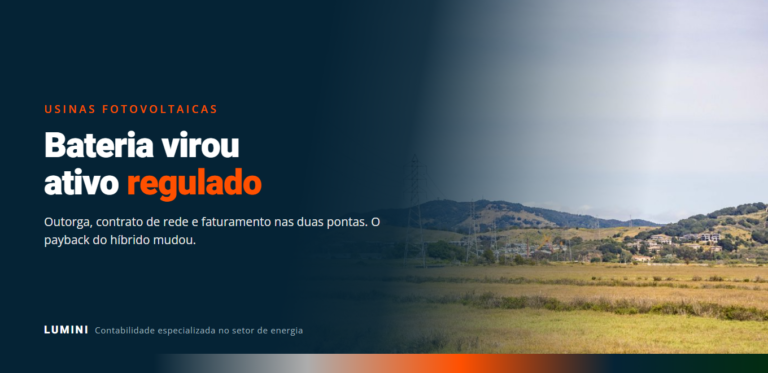 Torres de transmissão em campo aberto, representando o armazenamento de energia conectado à rede