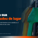 Bicos de abastecimento em um posto, representando a energia comprada para revenda no eletroposto